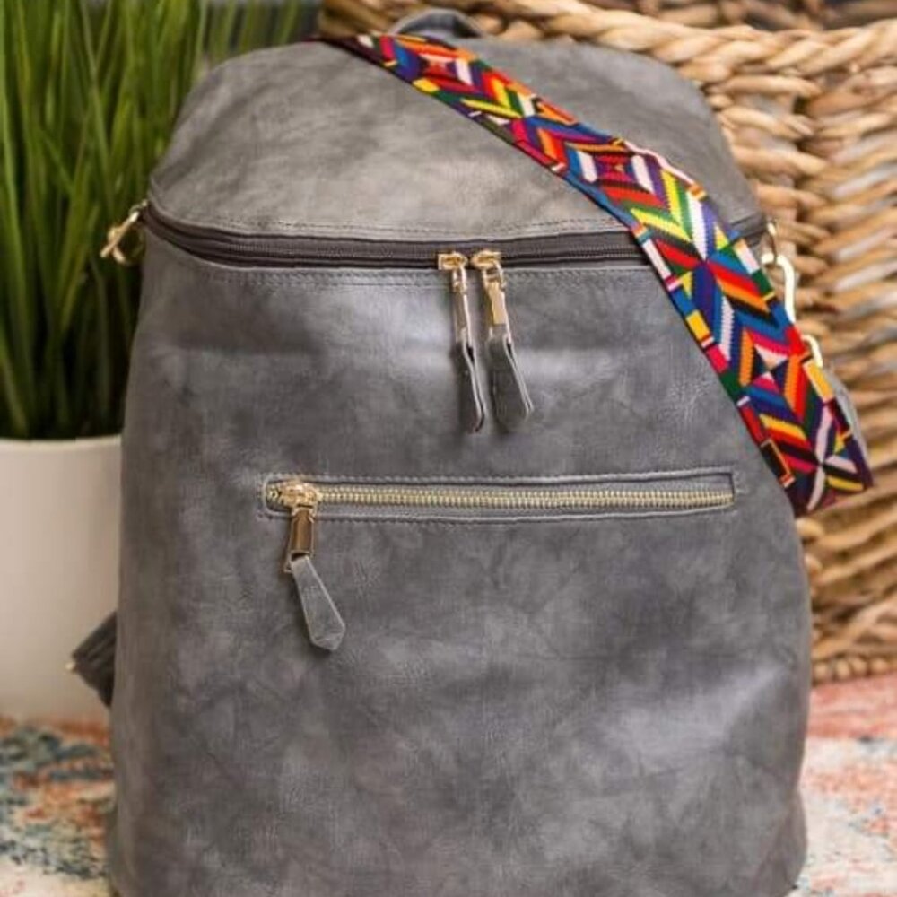 Grey backpack
